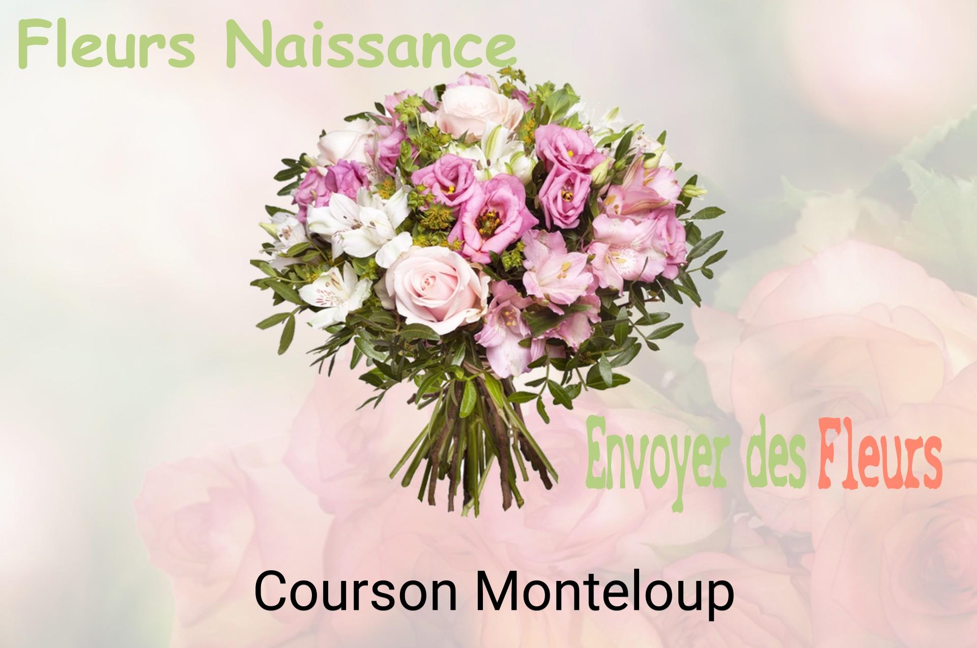 Bouquet de fleurs de naissance livré à Courson-Monteloup